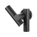 6W(620Lm) LED divvirzienu fasādes/sienas gaismeklis, V-TAC, IP44, melns, silti balta gaisma 3000K