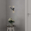 6W(620Lm) LED divvirzienu fasādes/sienas gaismeklis, V-TAC, IP44, melns, neitrāli balta gaisma 4000K