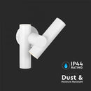 6W(620Lm) LED dubbelriktad fasad/väggarmatur, V-TAC, IP44, vit, neutralvit 4000K