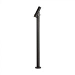 4W(390Lm) LED uz virsmas montējama dārza lampa, V-TAC, IP44, melns, silti balta gaisma 3000K