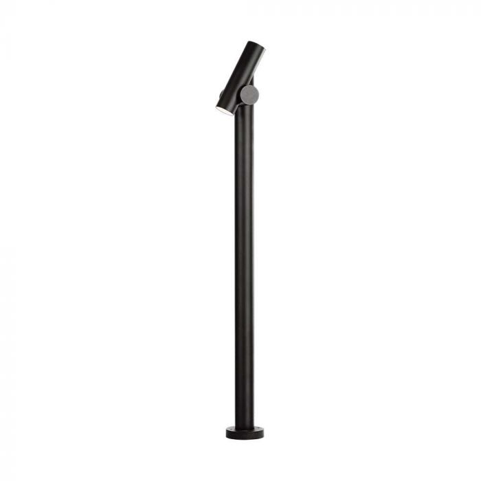 4W(390Lm) LED uz virsmas montējama dārza lampa, V-TAC, IP44, melns, silti balta gaisma 3000K