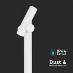 4W(390Lm) LED Utanpåliggande trädgårdslampa, V-TAC, IP44, vit, varmvitt ljus 3000K