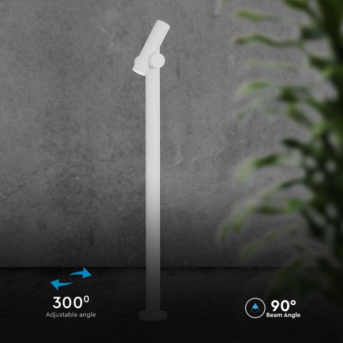 4W(390Lm) LED Utanpåliggande trädgårdslampa, V-TAC, IP44, vit, varmvitt ljus 3000K