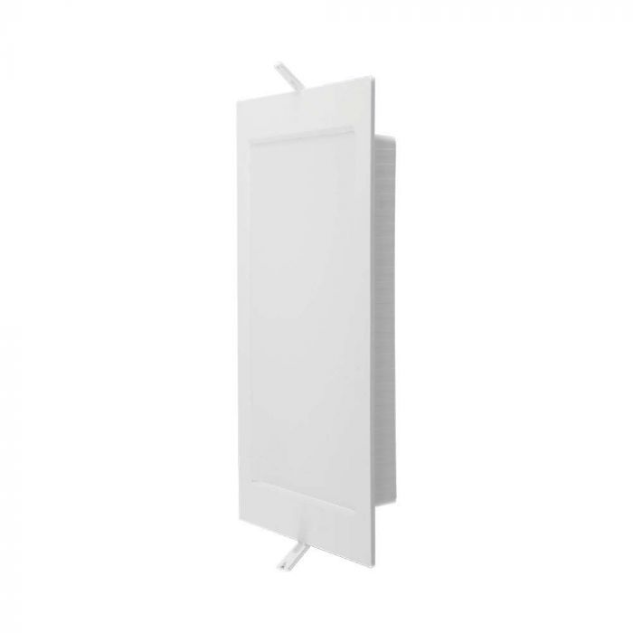 3W(330Lm) infälld LED-panel, V-TAC, IP20, fyrkantig, vit, 90x90x28,2mm, infälld. 70mm, varmvitt ljus 3000K