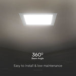 6W(660Lm) LED paneel süvistatav, ruudukujuline, V-TAC SAMSUNG, IP20, 120.5x120.5x28.4mm, neutraalne valge valgus 4000K SQ