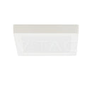 6W(630Lm) LED kvadrātveida virsapmetuma panelis, V-TAC VT-60006CCT, CREE SMD, 105Lm/W, IP20, balts, 120,8x120,8x30,7mm, 120°, 6 gadu garantija, 3in1 gaisma 3000K/4000K/6500K