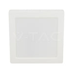 6 Вт (630 лм) квадратная светодиодная панель для накладной установки, V-TAC VT-60006CCT, CREE SMD, 105 лм/Вт, IP20, белый, 120,8 × 120,8 × 30,7 мм, 120°, 6 лет гарантии, свет 3-в-1: 3000 К/4000 К/6500 К