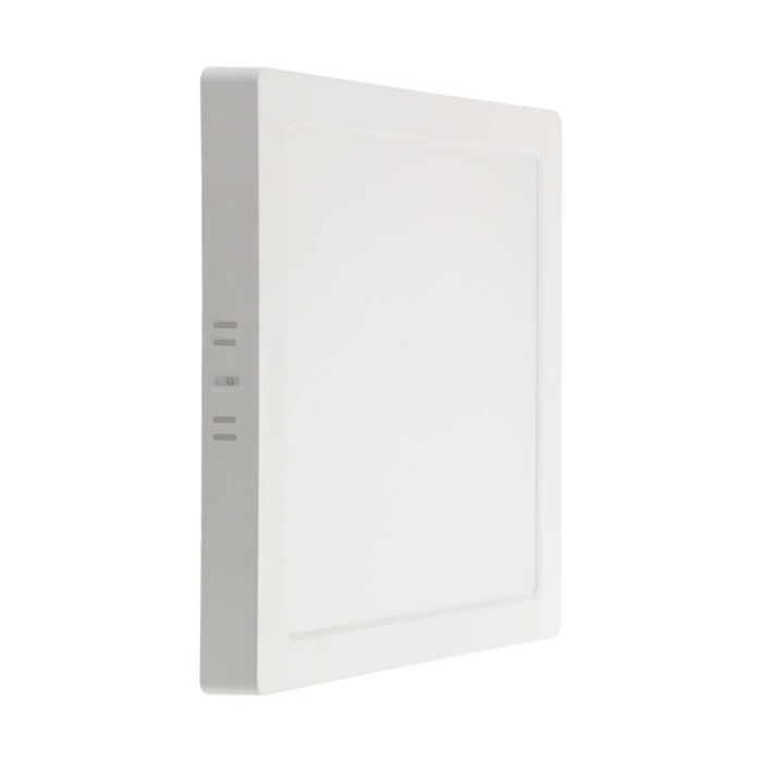 18W(1980Lm) LED kvadrātveida virsapmetuma panelis, V-TAC VT-60018CCT, CREE SMD, 110Lm/W, IP20, balts, 214x214x31mm, 120°, 6 gadu garantija, 3in1 gaisma 3000K/4000K/6500K