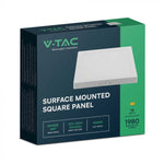 18W (1980Lm) LED pinnapaneel, V-TAC, IP44, kandiline, valge, soe valge valgus 3000K SQ