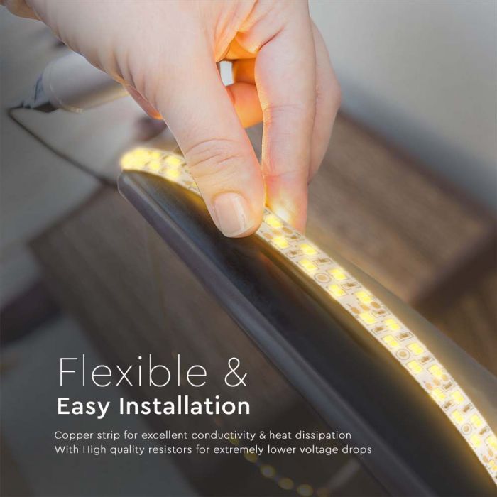 Hind 1m_21W(2340Lm) 24V LED ribale, V-TAC, veekindel IP20,3IN1 CCT hind