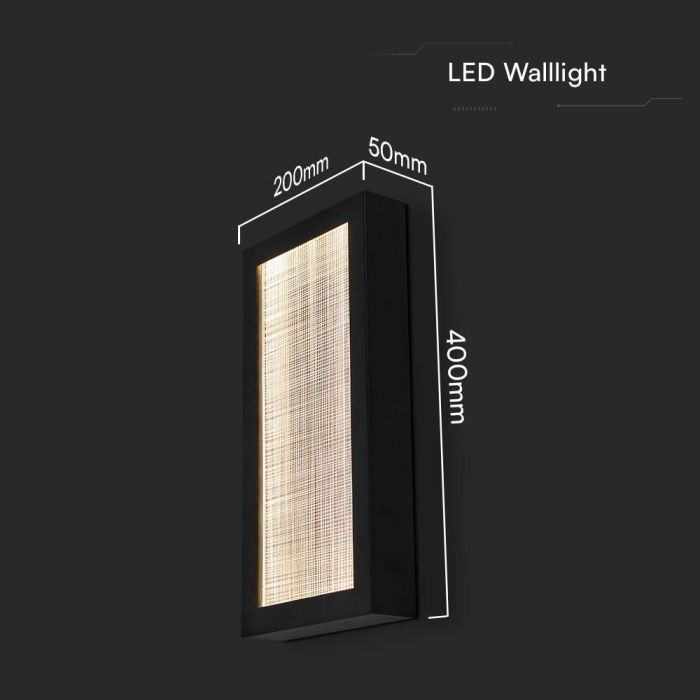 20W(2300Lm) LED Facade light, V-TAC, IP65, black, warm white light 3000K