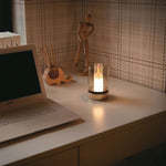2W(110Lm) LED-bordslampa i glas, V-TAC, IP20, 85x130mm, dimbar, varmvitt ljus 2700K