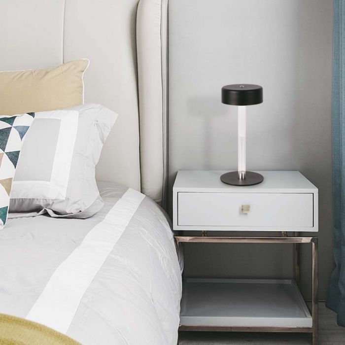 3W(210Lm) LED galda lampa, V-TAC, IP20, melna, 3IN1