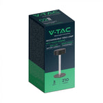 3W(210Lm) LED-bordslampa, V-TAC, IP20, svart, 3IN1