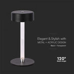 3W(210Lm) LED-bordslampa, V-TAC, IP20, svart, 3IN1
