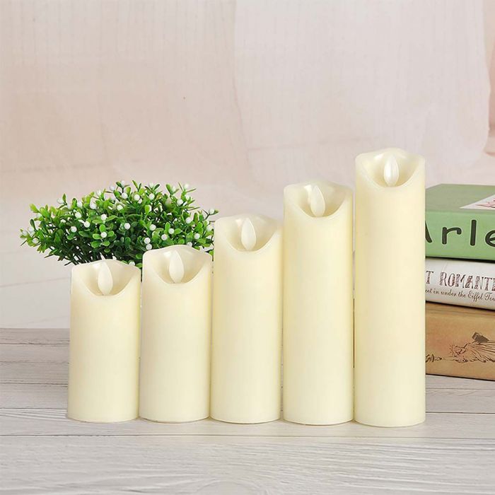 LED candle-shaped table lamp, 53x110MM 2xAA battery, warm white light 2700K
