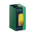 LED-ljusformad bordslampa, 53x110MM 2xAA batteri, varmvitt ljus 2700K