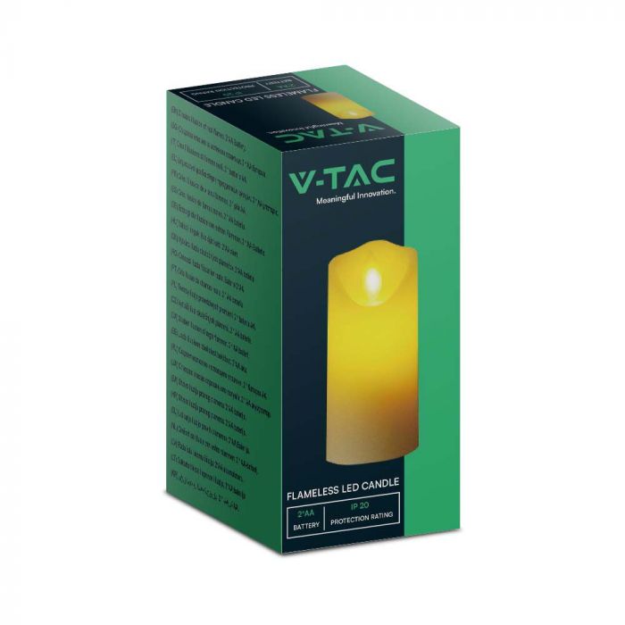 LED-ljusformad bordslampa, 53x125MM 2xAA batteri, varmvitt ljus 2700K