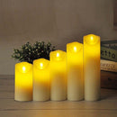 LED candle-shaped table lamp, 53x150MM 2xAA battery, warm white light 2700K