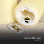 LED-ljusformad bordslampa, 53x150MM 2xAA batteri, varmvitt ljus 2700K