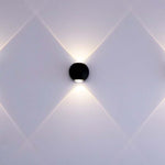2W(200Lm) COB LED Facade luminaire, V-TA, IP54, black, neutral white 4000K