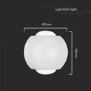 2W(200Lm) COB LED fasadarmatur, V-TA, IP54, vit, varmvitt ljus 3000K