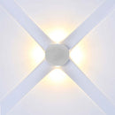 4W(390Lm) COB LED fasadarmatur, V-TAC, IP54, vit, varmvitt ljus 3000K