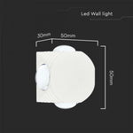 4W(390Lm) COB LED Facade luminaire, V-TAC, IP54, white 4000K