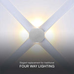 4W(390Lm) COB LED Facade luminaire, V-TAC, IP54, white 4000K
