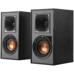 Klipsch Reference R-41PM aktīvie plaukta skaļruņi, 2.0, 70 W, Bluetooth, USB-B, optiskā un RCA ieeja, melni, 2 gab.