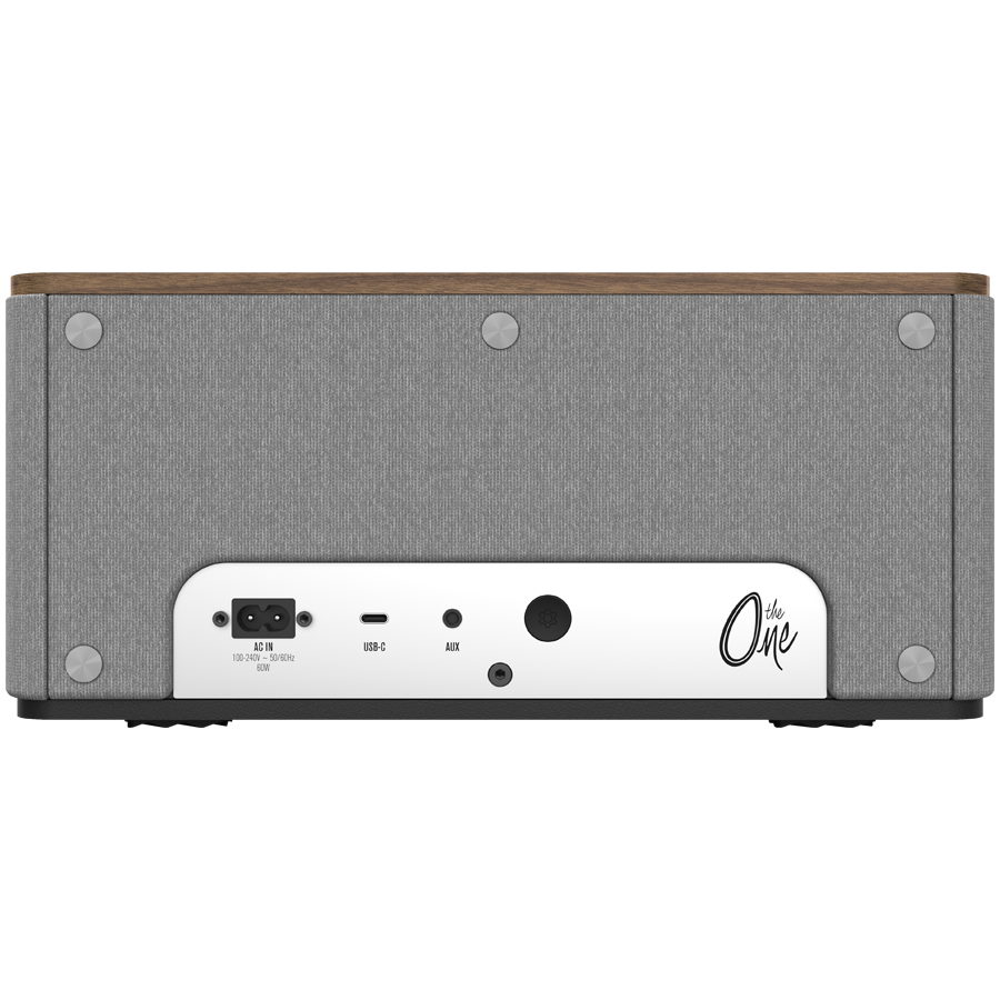 Klipsch The One Plus 2.1 Bluetooth skaļrunis, 60 W, Bluetooth 5.3, USB-C, 3,5 mm audio ieeja, riekstkoka apdare