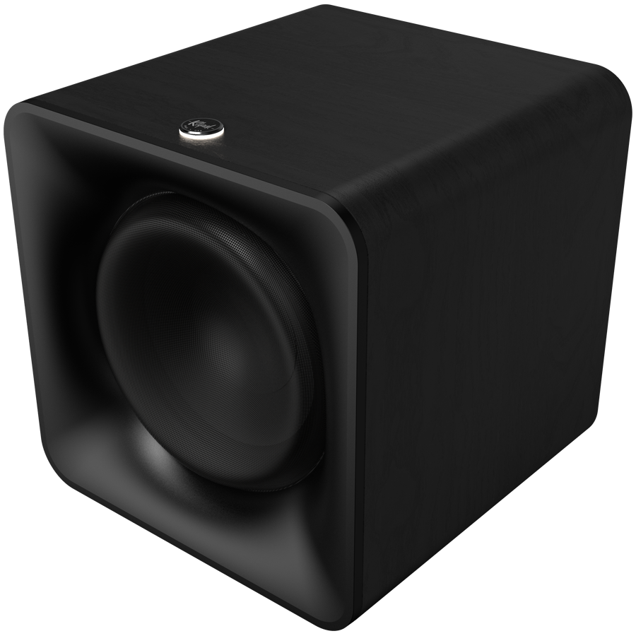 Klipsch Flexus Sub 100 bezvadu zemfrekvences skaļrunis, 254 mm, 160 W, 26–250 Hz, Flexus Transport, RCA, melns