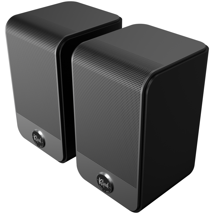 Klipsch Flexus SURR 100 bezvadu telpiskās skaņas skaļruņi Flexus Core skaņas joslām, 50 W, Dolby Atmos, melni, 2 gab.