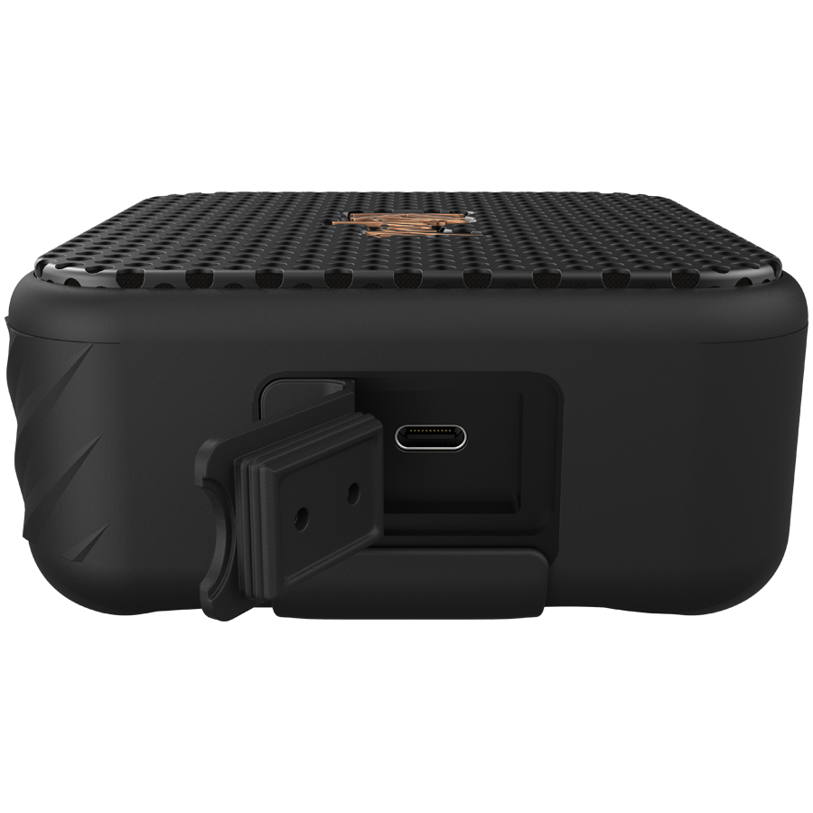 Klipsch Austin portatīvais Bluetooth skaļrunis, 10 W, Bluetooth 5.3, IP67, 12 h akumulators, USB-C, melns