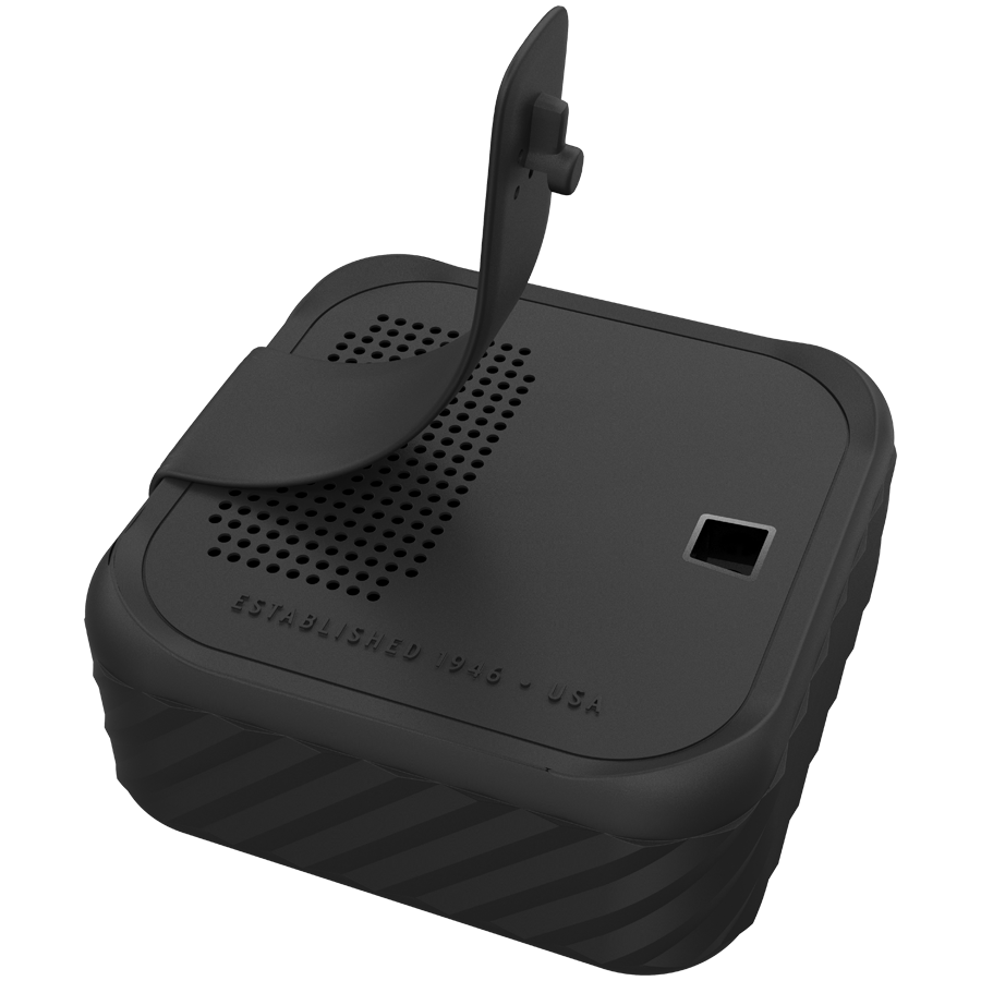 Klipsch Austin portatīvais Bluetooth skaļrunis, 10 W, Bluetooth 5.3, IP67, 12 h akumulators, USB-C, melns