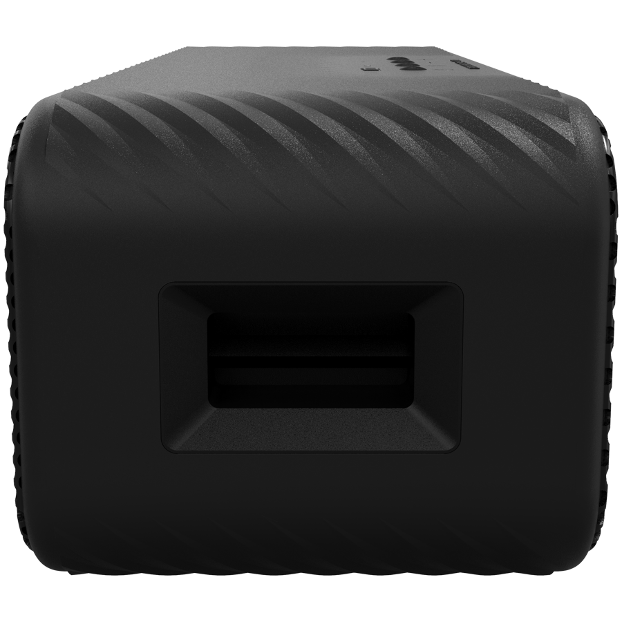 Klipsch Detroit portatīvais Bluetooth skaļrunis, 60 W, Bluetooth 5.3, IP67, līdz 20 h darbība, USB-C, noņemama siksna, melns