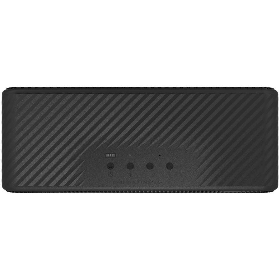 Klipsch Detroit portatīvais Bluetooth skaļrunis, 60 W, Bluetooth 5.3, IP67, līdz 20 h darbība, USB-C, noņemama siksna, melns