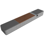 Klipsch Flexus Core 100 2.1 kanālu skaņas josla ar Dolby Atmos, 100 W, Bluetooth, HDMI, USB-C, riekstkoka apdare