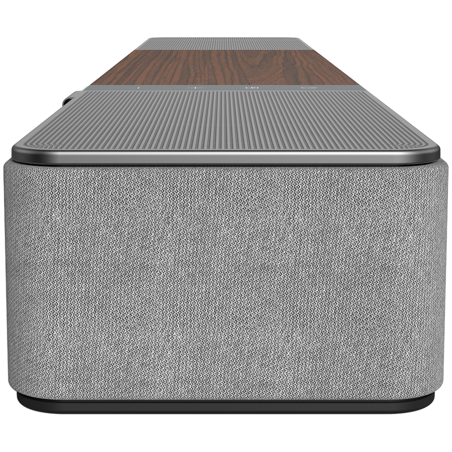 Klipsch Flexus Core 100 2.1 kanālu skaņas josla ar Dolby Atmos, 100 W, Bluetooth, HDMI, USB-C, riekstkoka apdare