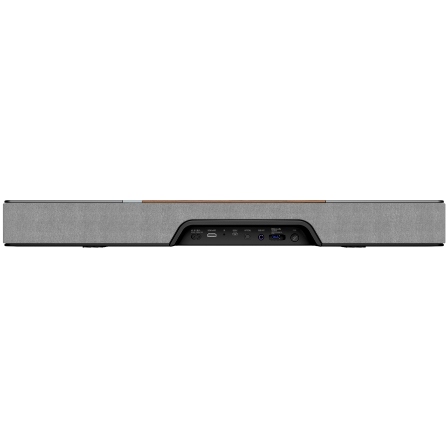 Klipsch Flexus Core 100 2.1 kanālu skaņas josla ar Dolby Atmos, 100 W, Bluetooth, HDMI, USB-C, riekstkoka apdare