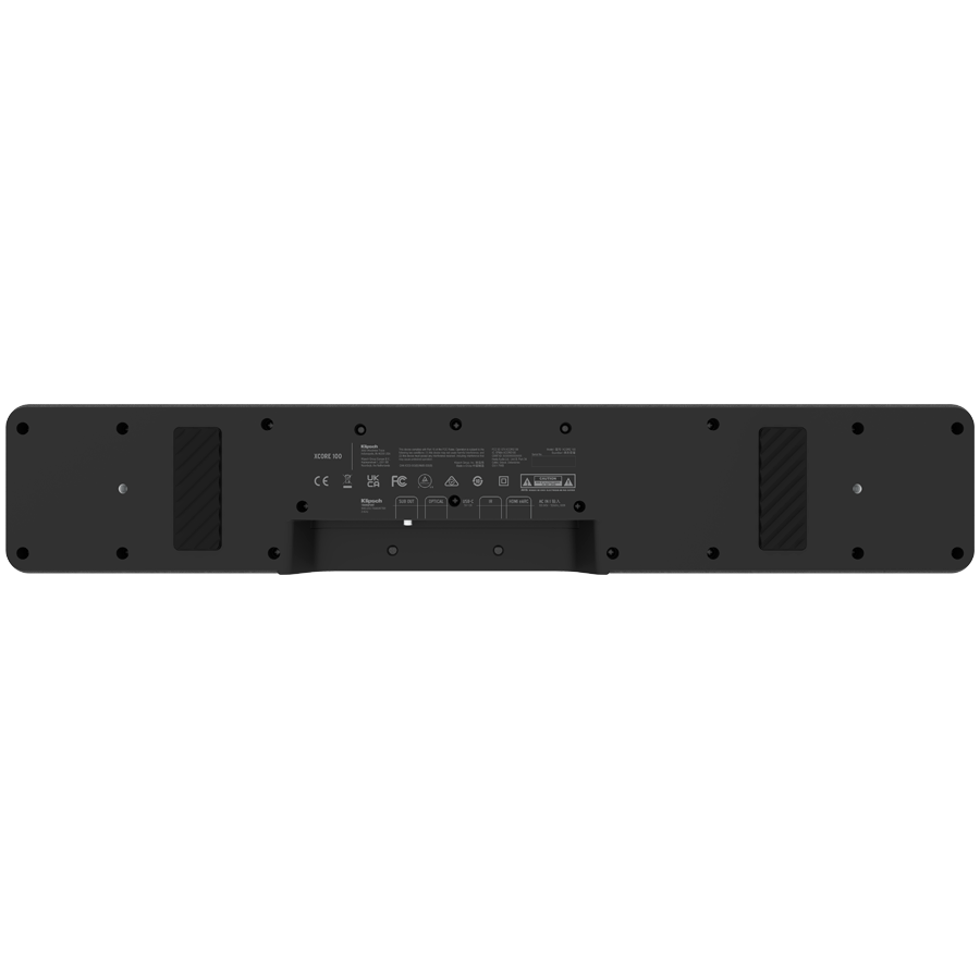 Klipsch Flexus Core 100 2.1 kanālu skaņas josla ar Dolby Atmos, 100 W, Bluetooth, HDMI, USB-C, riekstkoka apdare