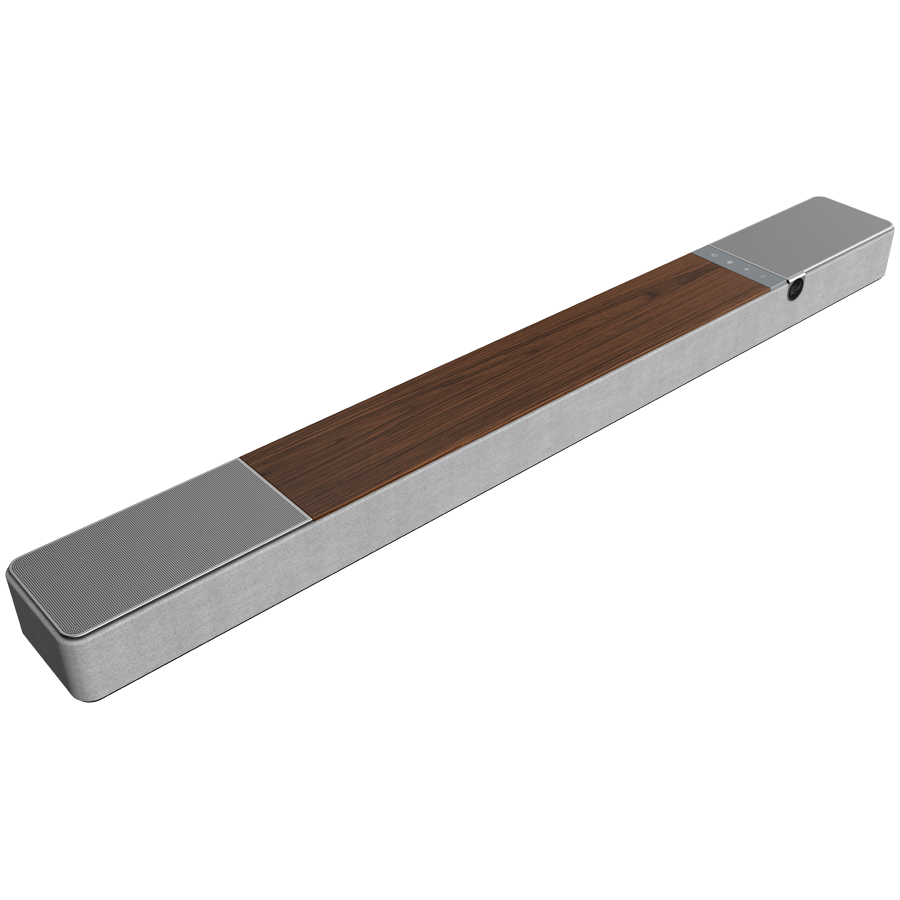 Klipsch Flexus Core 200 3.1.2 kanālu skaņas josla ar Dolby Atmos, 185 W, Bluetooth, HDMI, USB-C, riekstkoka apdare