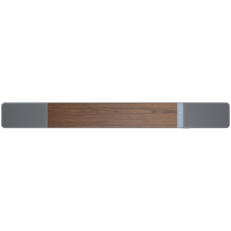 Klipsch Flexus Core 200 3.1.2 kanālu skaņas josla ar Dolby Atmos, 185 W, Bluetooth, HDMI, USB-C, riekstkoka apdare