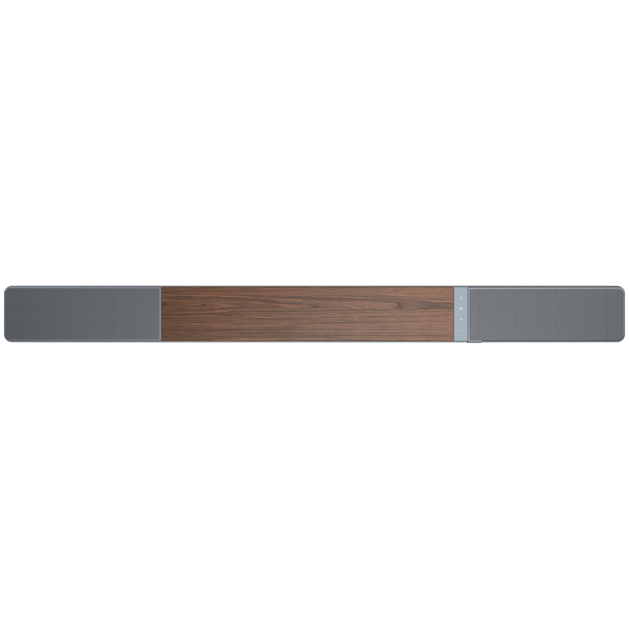 Klipsch Flexus Core 300 5.1.2 kanālu skaņas josla ar Dolby Atmos, Dirac Live, 185 W, Bluetooth, HDMI, USB-C, riekstkoka apdare