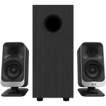 Klipsch ProMedia Lumina 2.1 datora skaļruņu sistēma ar zemfrekvences skaļruni un LED apgaismojumu, Bluetooth 5.3, USB-C, melna