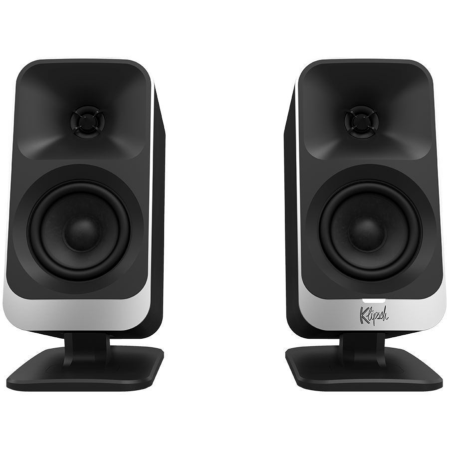 Klipsch ProMedia Lumina 2.1 datora skaļruņu sistēma ar zemfrekvences skaļruni un LED apgaismojumu, Bluetooth 5.3, USB-C, melna