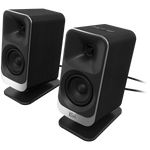 Klipsch ProMedia Lumina 2.1 datora skaļruņu sistēma ar zemfrekvences skaļruni un LED apgaismojumu, Bluetooth 5.3, USB-C, melna