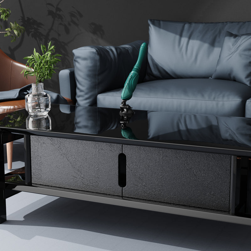 SESH ar aplikācijas vadību masāžas multiierīce apsildāma ierīce no SESH AURORA kolekcijas,melnā krāsa,skatīt aprakstu,diskrēta piegāde melnā iepakojumā