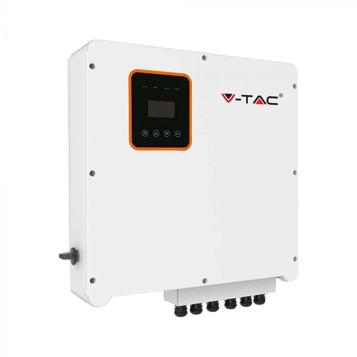 8 KW Three Phase Grid Hybrid Certified Inverter, registered with the Distribution Network as V-TAC Exports Limited VT-6608303. IP66