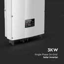 Paraugu izpārdošana! 3 KW vienfāzes tīkla invertors. "Sadales Tīkla" verificēts, reģistrēts kā V-TAC Exports Limited VT-6603110, pieejams izvēlei. Desmit gadu garantija. IP66